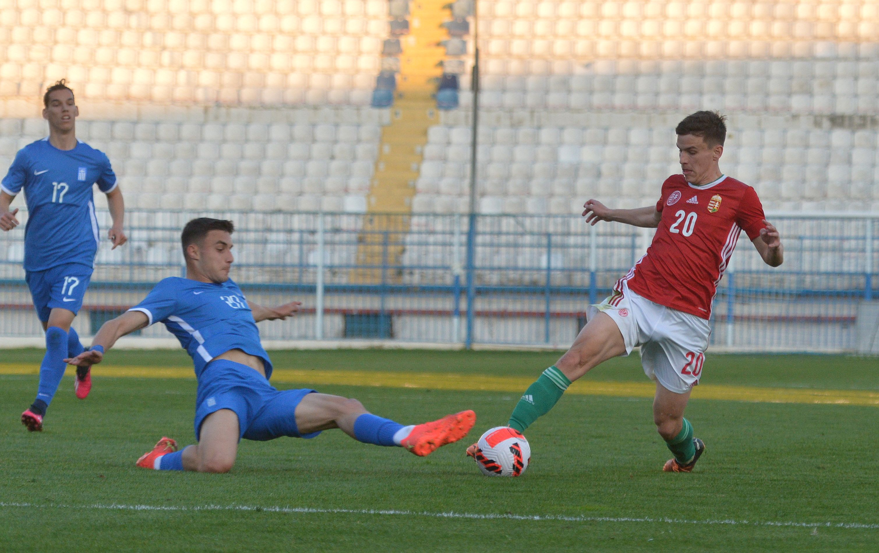 U21-es válogatott: Remek szabadrúgásgóllal és magabiztos játékkal nyert Gera csapata a görögök ellen - videó