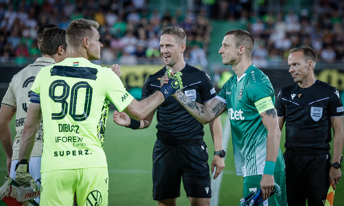 Fradi: Kiderült, miért kellett leragasztani Dibusz mezét a BL-selejtezőn