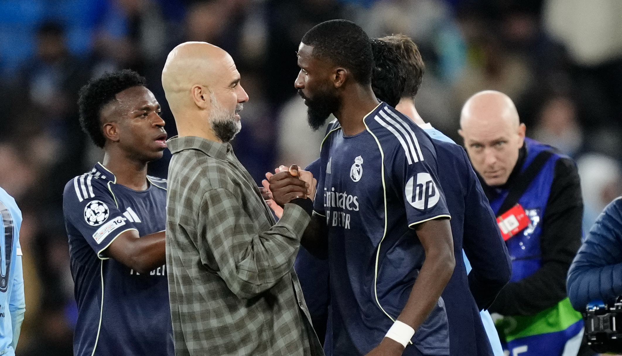 Parázs BL-visszhangok: Rüdiger nekiment Guardiolának, Vinícius beszólt a Citynek, az edző csak legyintett a Realra - videók