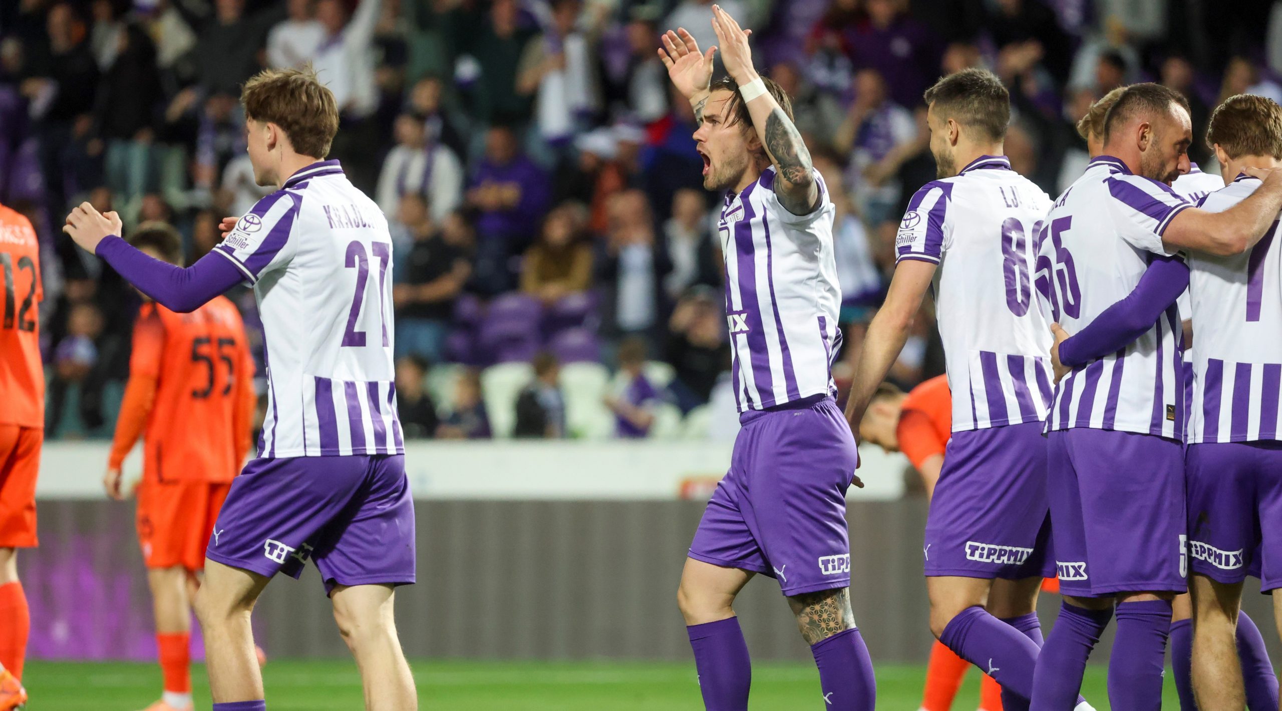 NB I: Péntek esti gólfesztivál a Szuszában, az Újpest hét góllal ütötte ki a Nyíregyházát - videó